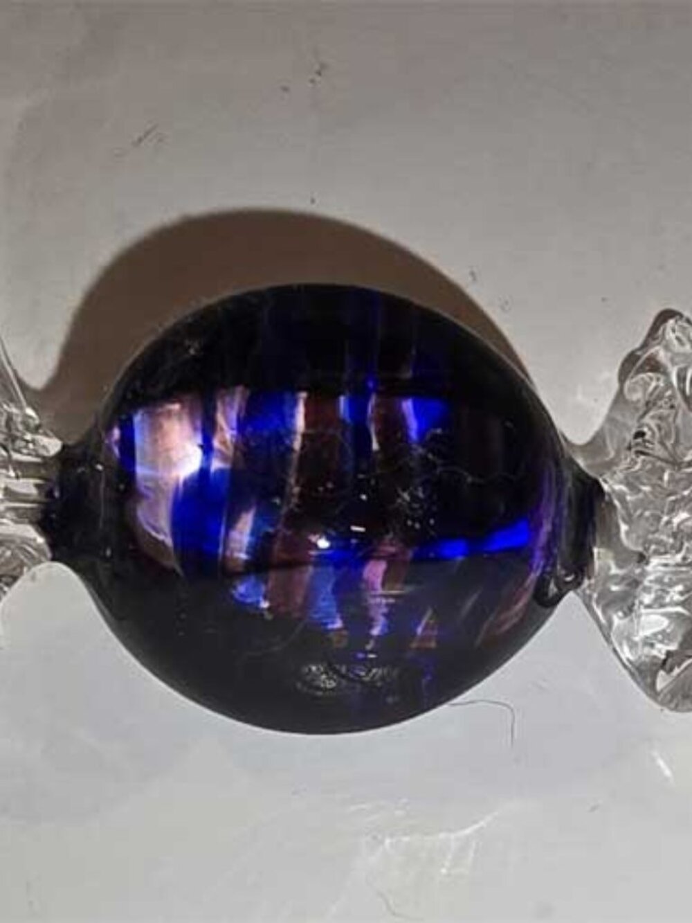 Venetian Art Glass Wrapped Candy-2 Pieces in the style of Murano